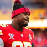 Chiefs star Chris Jones cries during the national anthem ahead of playoff game against Texans