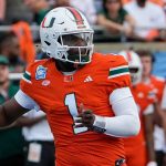 Miami coach pushes back on ‘bulls—‘ narrative Cam Ward quit on his team after setting touchdown record