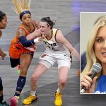 Riley Gaines tears into WNBA star, who gave Caitlin Clark black eye, for wearing anti-Trump shirt