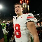 Ohio State quarterback Will Howard unable to take Rose Bowl celebration stage: ‘They’re blocking me’