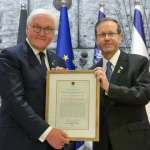 Israeli Presidential Medal of Honor awarded to German President