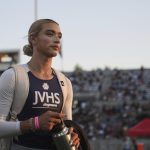 California track and field championship sees arrest and aerial banner amid transgender controversy