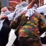 Pro-Palestinian activists reenact October 7 massacre at Brussels Festival