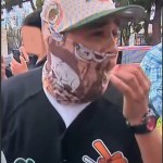 FBI hunts down masked LA brute wanted for hurling ‘cinderblock’ rocks at federal officers during riots — AG Bondi warns: ‘You can’t hide