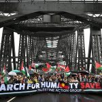 Tens of thousands of pro-Palestinian protesters march across Sydney’s Harbor Bridge