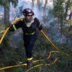 The largest wildfires since 1949 rage through France