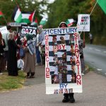 Pro-Palestinian protesters target UK royal air force base in latest demonstration