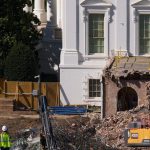 White House East Wing razed to make way for Trump’s $300-million ballroom