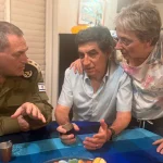 Watch: IDF Chief of Staff embraces Hadar Goldin’s parents