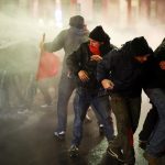 Anti Israel rioters attack Bologna police with firecrackers, set fires, build barricades