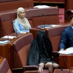 Australian far-right senator wears burqa to parliament, sparking outrage