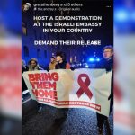 Palestinian activists copy Israeli ‘Bring them home’ hostage campaign with ribbons, posters