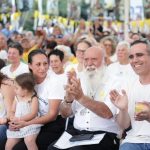 In first visit to Hostages Square, Omri Miran says supporters ‘rose up’ out of trauma