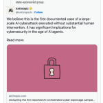 ☕🤖 Anthropic Stops First AI-Orchestrated Cyber Attack