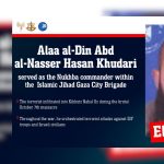 WATCH: IDF kills senior PIJ Gaza City Brigade cmdr. who infiltrated Kibbutz Nahal Oz on Oct. 7