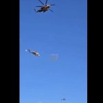 Helicopter falls out of towing harness, crashes near houses in West Bank