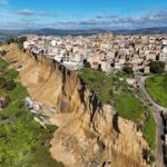 Landslide leaves Sicilian town teetering on cliff edge