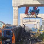 Crane collapses onto moving train in Thailand, killing at least 25