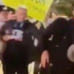 Right-wing activist uses pepper spray on anti-government protesters