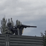 Watch: Russian soldier fires helicopter cannon, loses control and flies through the air