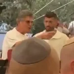 ‘You didn’t protect my son’: Memorial ceremony erupts as bereaved father heckles Netanyahu