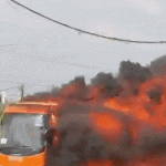 IDF bus bursts into flames moments after soldiers evacuate